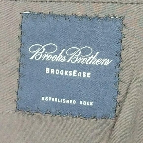 Brooks Brothers Brooksease Blazer Gray Wool Three Button Mens 45R - Picture 7 of 9